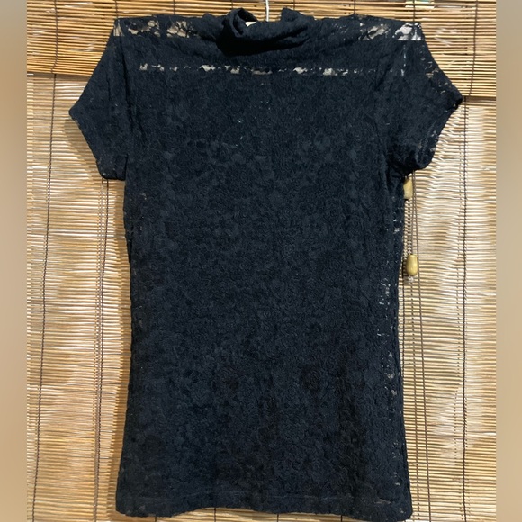 Ralph Lauren Black Lace Blouse - Picture 1 of 9